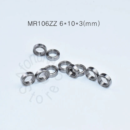 MR106ZZ 6*10*3(mm) 10PCS Metal Sealed Miniature Chrome Steel Bearings