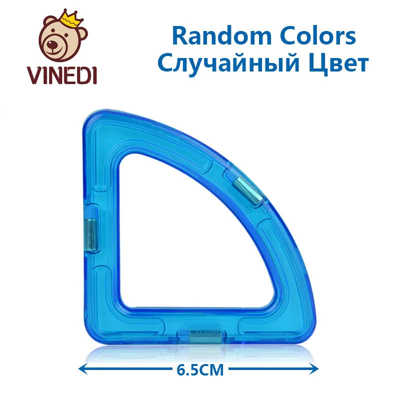 VINEDI Big Size Magnetic Building Blocks Magnetic Tiles Magnet Designer Construction Blocks Montessori Educational Toys For Kids
