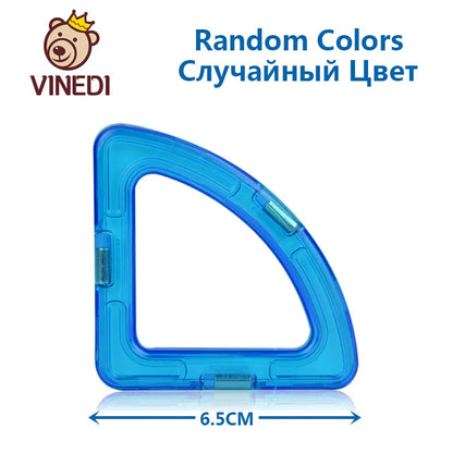 VINEDI Big Size Magnetic Building Blocks Magnetic Tiles Magnet Designer Construction Blocks Montessori Educational Toys For Kids