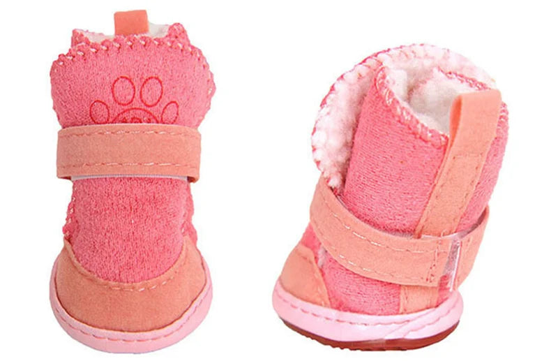 Best Selling Warm Winter Pet Shoes for Small Dogs Non-slip Dog Cat Snow Boots Chihuahua Shih Tzu Shoes mascotas Zapatos Perro
