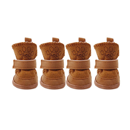 Best Selling Warm Winter Pet Shoes for Small Dogs Non-slip Dog Cat Snow Boots Chihuahua Shih Tzu Shoes mascotas Zapatos Perro