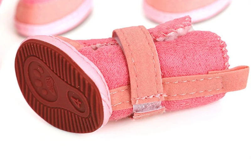 Best Selling Warm Winter Pet Shoes for Small Dogs Non-slip Dog Cat Snow Boots Chihuahua Shih Tzu Shoes mascotas Zapatos Perro