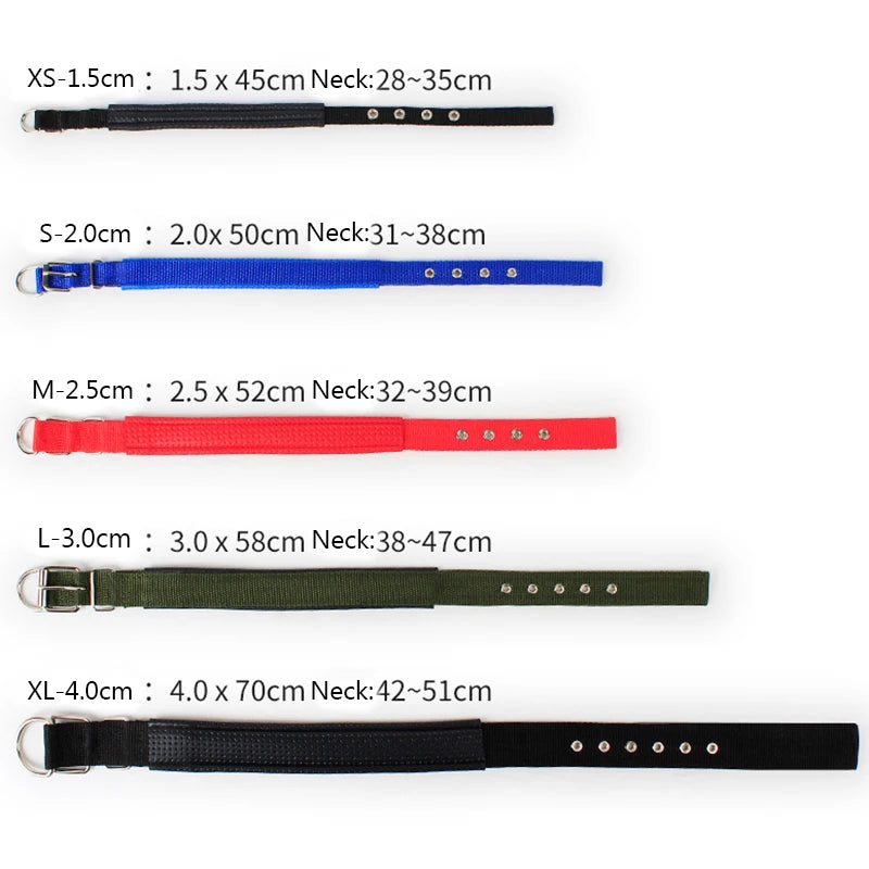 Adjustable Nylon Pet Dog Collar for Small Large Dogs Sturdy Puppy Big Dog Collars Pitbull Pug Products for Pets Honden Halsband