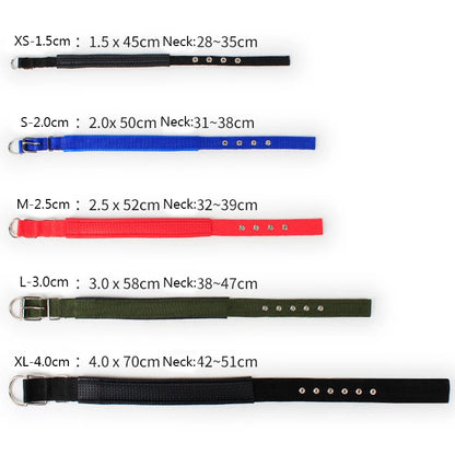 Adjustable Nylon Pet Dog Collar for Small Large Dogs Sturdy Puppy Big Dog Collars Pitbull Pug Products for Pets Honden Halsband
