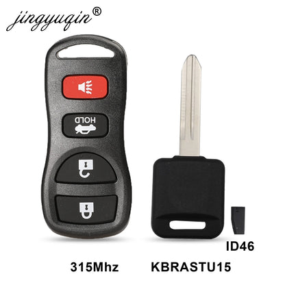 315Mhz 3/4 Buttons Car Keyless Entry Remote Key For Infiniti/Nissan Frontier Murano Armada Pathfinder Versa Altima Maxima Xterra