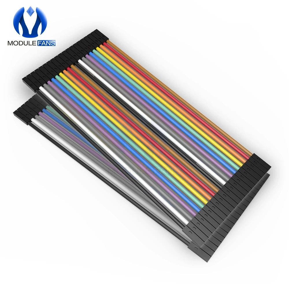 40Pcs 2.54mm Dupont Cable Female to Female Colorful Dupont Jumper Wire 20CM
