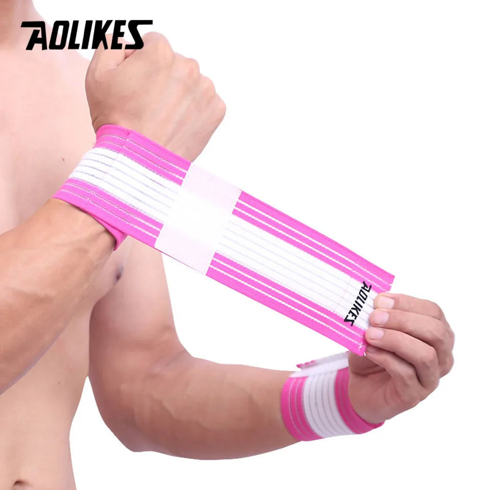 AOLIKES 1PCS Cotton Elastic Bandage Hand Sport Wristband Gym Support Wrist Brace Wrap Carpal Tunnel