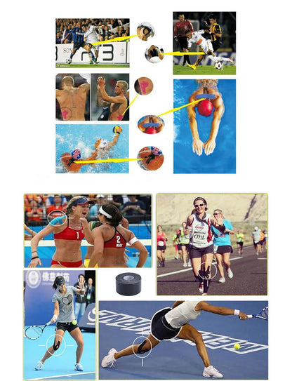 1 Roll Muscle Tape Bandage Sports Kinesiology Tape Roll Cotton Elastic Adhesive Strain Injury Muscle Sticker Kinesiologe