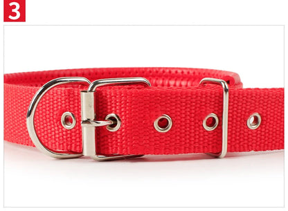 Adjustable Nylon Pet Dog Collar for Small Large Dogs Sturdy Puppy Big Dog Collars Pitbull Pug Products for Pets Honden Halsband