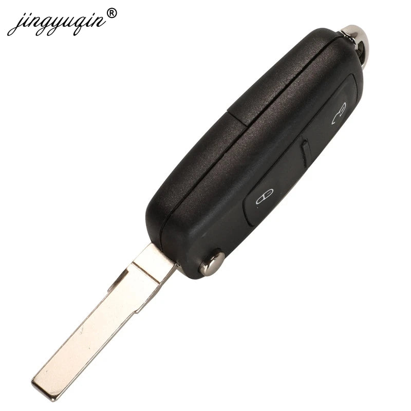 jingyuqin 2BTN Flip Remote 7E0 837 202 AD Car key 434MHz ID48 for VOLKSWAGEN VW Amarok Transporter MULTIVAN CARAVELLE 2016-2019
