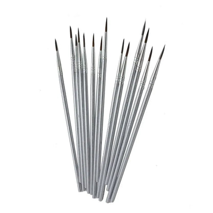 6Pcs/Set Fine Hand-painted Thin Hook Line Pen Drawing Art Pen #0 #00 #000 Paint Brush Art Supplies Nylon Hair Brush Painting Pen