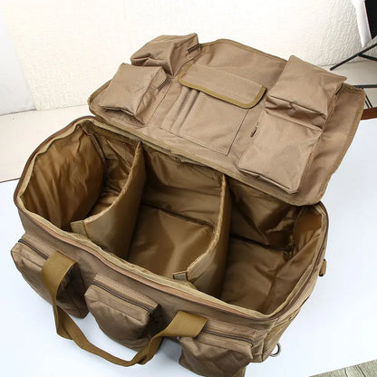 55L Luggage Duffel Bag Camping Backpack Tactical Large Bags Men's Hiking Travel Mountaineering Trip Utility Gym Weekend Duffle