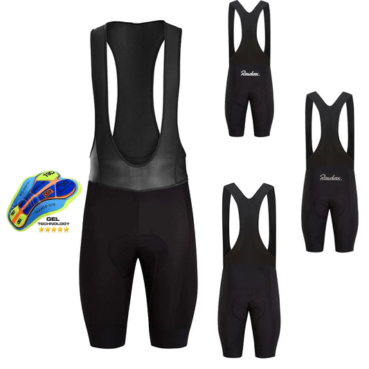 Raudax Cycling Bib Shorts 2025 Men Sports Team Mtb Cycling Black Bib Shorts Women's Bicycle Riding Shorts Sports Running Shorts