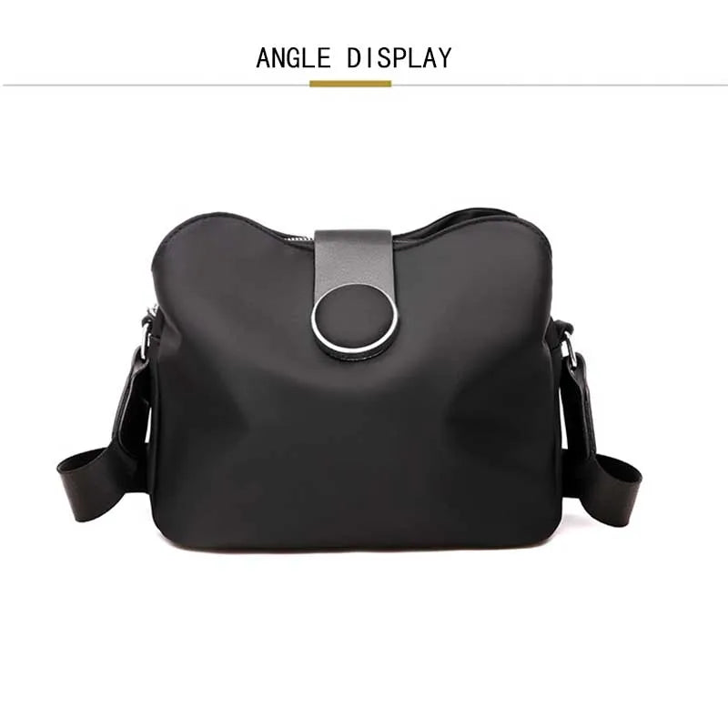 Vintage Nylon Waterproof Shoulder Bag Women Wild Crossbody Bag Simple Messenger Bag Daily Female Handbag Travel Lady Purse Bolso