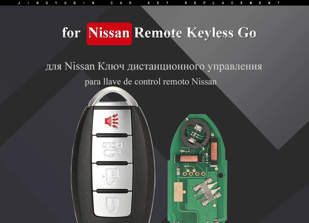 jingyuqin CWTWB1U815 Remote Smart Key suit for Nissan Sunny Teana Sylphy Sentra Versa 315Mhz ID46-pcf7952A TWB1U815 4BTN Keyless