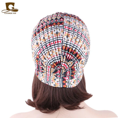 New Knotted Ruffle Turban Ladies Soft Headscarf Casual Streetwear Female Muslim Hijab Indian Hats Cancer Chemo Cap Turbante