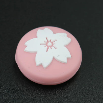 Pink Sakura Cherry blossom Flower Thumb Stick Grip Cap Joystick Cover For Nintend Switch Joy-con / Switch lite Controller