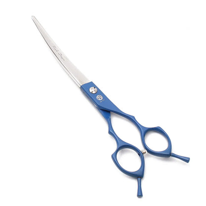 Purple Dragon 6.5" 7" Japan 440C Dog Grooming Scissors Straight Shears Chunker Shars Up/Down Curved Scissors Pet Scissors Z4009