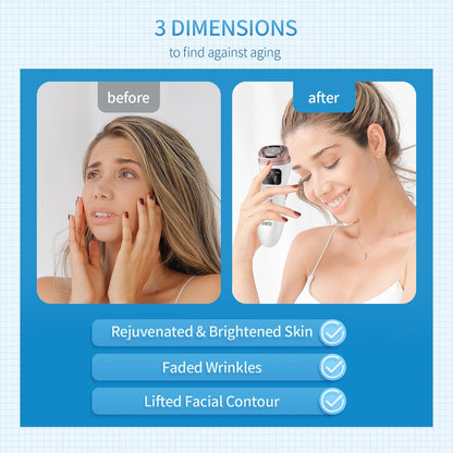 Mini HIFU Machine Ultrasonic RF EMS HIFU Facial Lifting Skin Tightening Device Face Chin Neck Eye Anti Wrinkle Massager Home Use