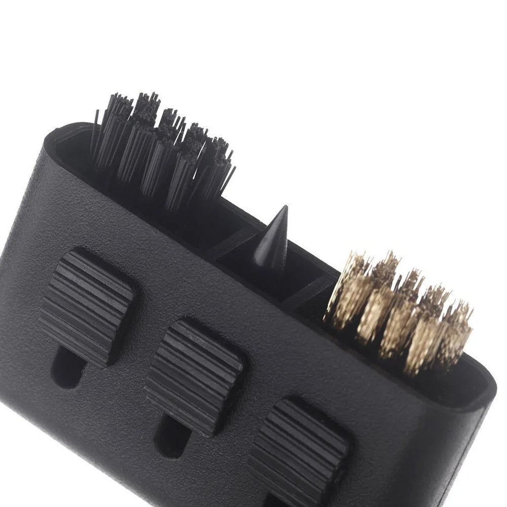 3-in-1 Golf Club Groove Putter Wedge Ball Cleaning Brush Cleaner Portable Spikes Pocket Kit Tool Golf Training Aids Accessories