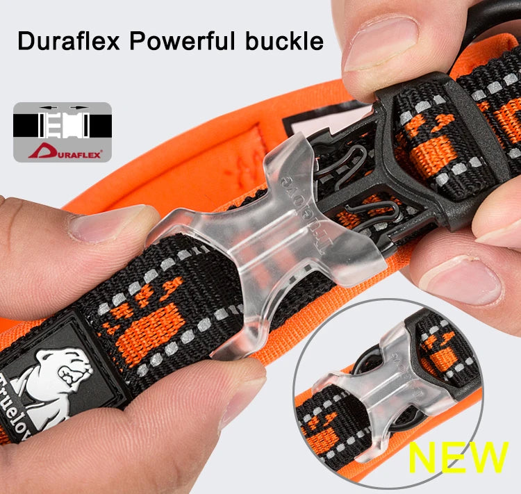 Truelove Pet Collar Nylon Reflective Sturdy Duraflex buckle Small Cat Large Dog Traveling running cross country walking TLC50121