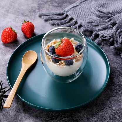 Double Wall Glass Cup Heat Insulation Transparent Handmade Tea Drink Cups MINI Whisky glasses Espresso Coffee Mug