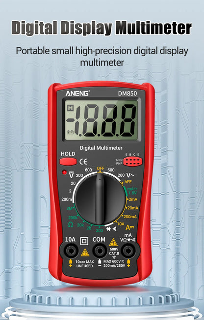 ANENG DM850 Digital Multimeter Automatic Professional 1999 Counts Auto AC/DC Votage Tester Ohm Current Ammeter Detector Tool