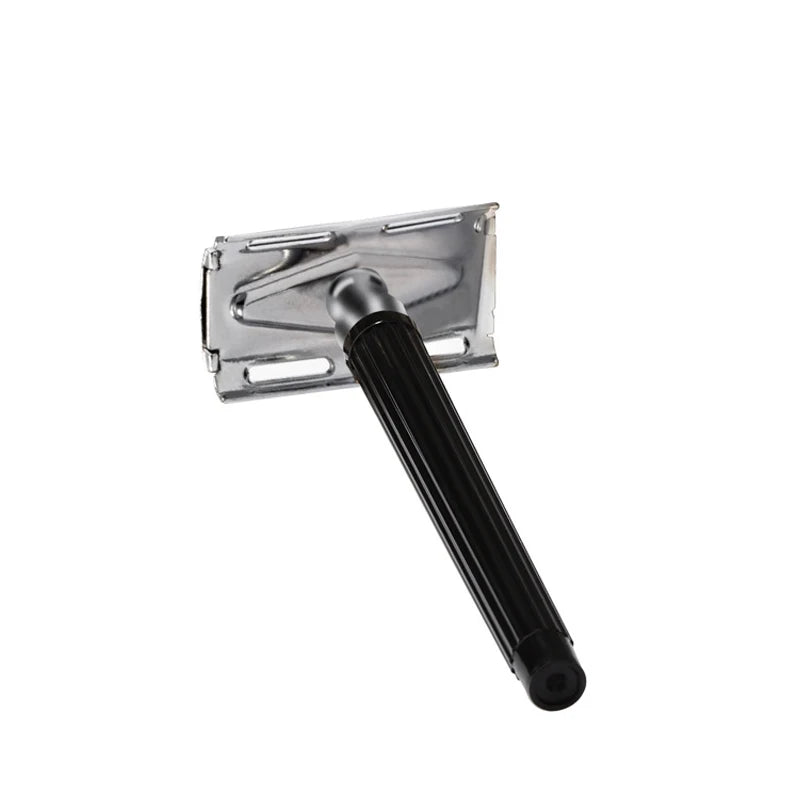 1 Razor Handle + 1 Blade Men Shaving Classic Manual Shaver Double Edges Safety Razors Metal Traditional Shaver