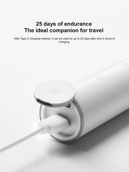 Mijia Electric Toothbrush T300 Long Battery Life Sonic Toothbrush IPX7 Waterproof High Frequency Vibration Magnetic Motor