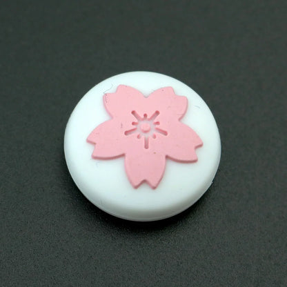 Pink Sakura Cherry blossom Flower Thumb Stick Grip Cap Joystick Cover For Nintend Switch Joy-con / Switch lite Controller
