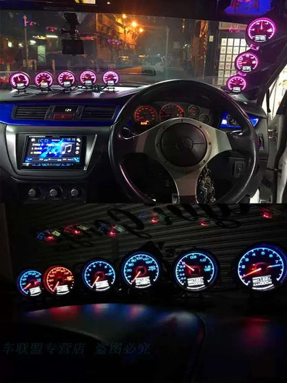 62mm GReddi LCD Digital Display Car Gauge Oil Pressure Oil Temperature Water Temperature Voltmeter Boost Gauge