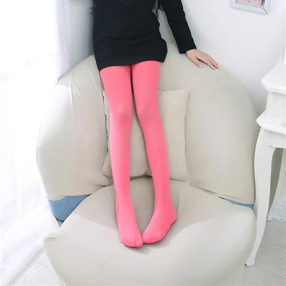 Summer Spring Candy Color Kids Girls Pantyhose Ballet Dance Tights for Infant Child Stocking Velvet Solid White Autumn Pantyhose
