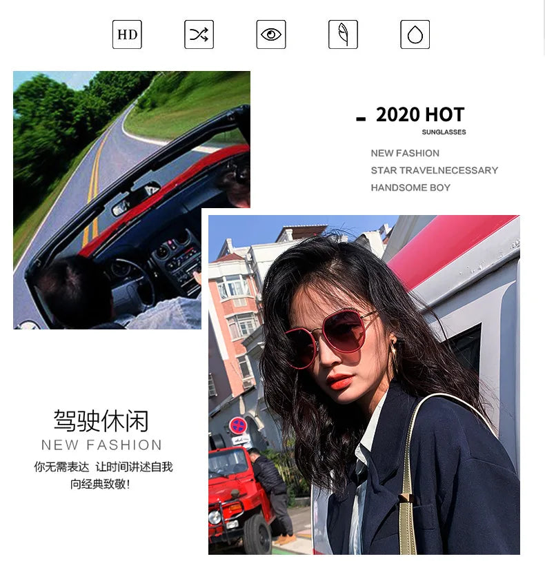 3 Pcs/Set Classic Gothic Steampunk Sunglasses Luxury Brand Designer High Quality Men and Women Retro Round Pc Frame Sunglasses