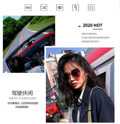 3 Pcs/Set Classic Gothic Steampunk Sunglasses Luxury Brand Designer High Quality Men and Women Retro Round Pc Frame Sunglasses