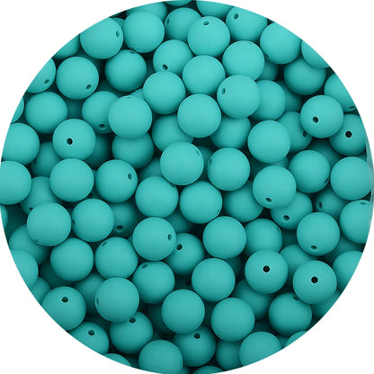 LOFCA 15mm 20pcs/lot Silicone Loose Beads Safe Teether Round Baby Teething Beads DIY Chewable Colorful Teething For Infant