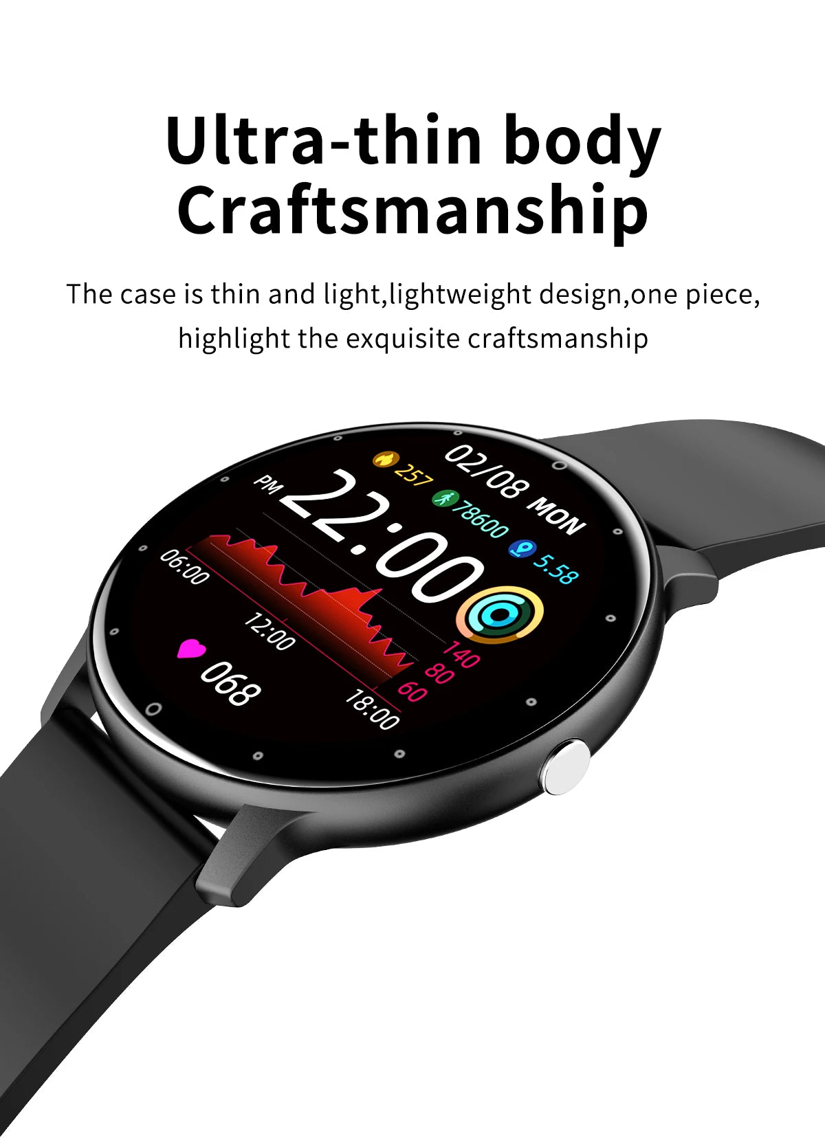 LIGE 2026 Smart Watch Women Men Ladies Gift Sport Fitness Men Watches Heart Rate Monitor Waterproof Smartwatch For Android IOS