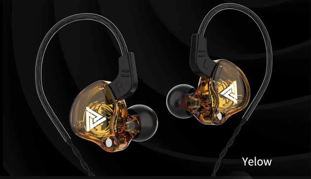 QKZ AK6 SK7 Copper Driver HiFi Wired Earphone with MIC Sport Running Headphones Bass Stereo Headset Music Earbuds fone de ouvido