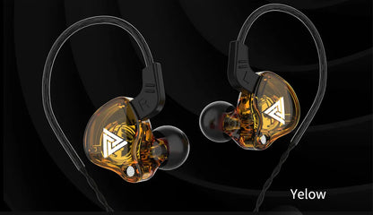 QKZ AK6 SK7 Copper Driver HiFi Wired Earphone with MIC Sport Running Headphones Bass Stereo Headset Music Earbuds fone de ouvido