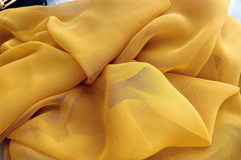 Fashion Four Seasons Women Plain Color Thin Soft Beach Thin Silky Georgette Scarf Shawls Long Wraps Beach Sunscreen Hijab