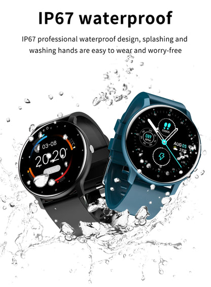LIGE Waterproof Women Smart Band Watch Real-time Weather Forecast Men Watches Sports Ladies Smart Watch For Women Android IOS