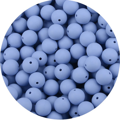 LOFCA 15mm 20pcs/lot Silicone Loose Beads Safe Teether Round Baby Teething Beads DIY Chewable Colorful Teething For Infant
