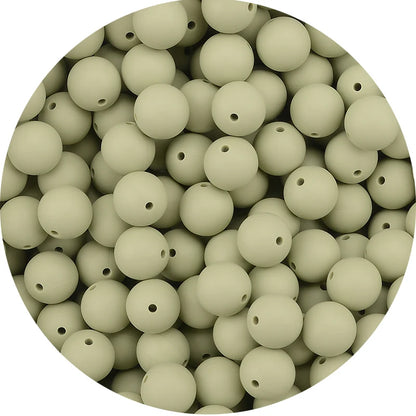 LOFCA 15mm 20pcs/lot Silicone Loose Beads Safe Teether Round Baby Teething Beads DIY Chewable Colorful Teething For Infant