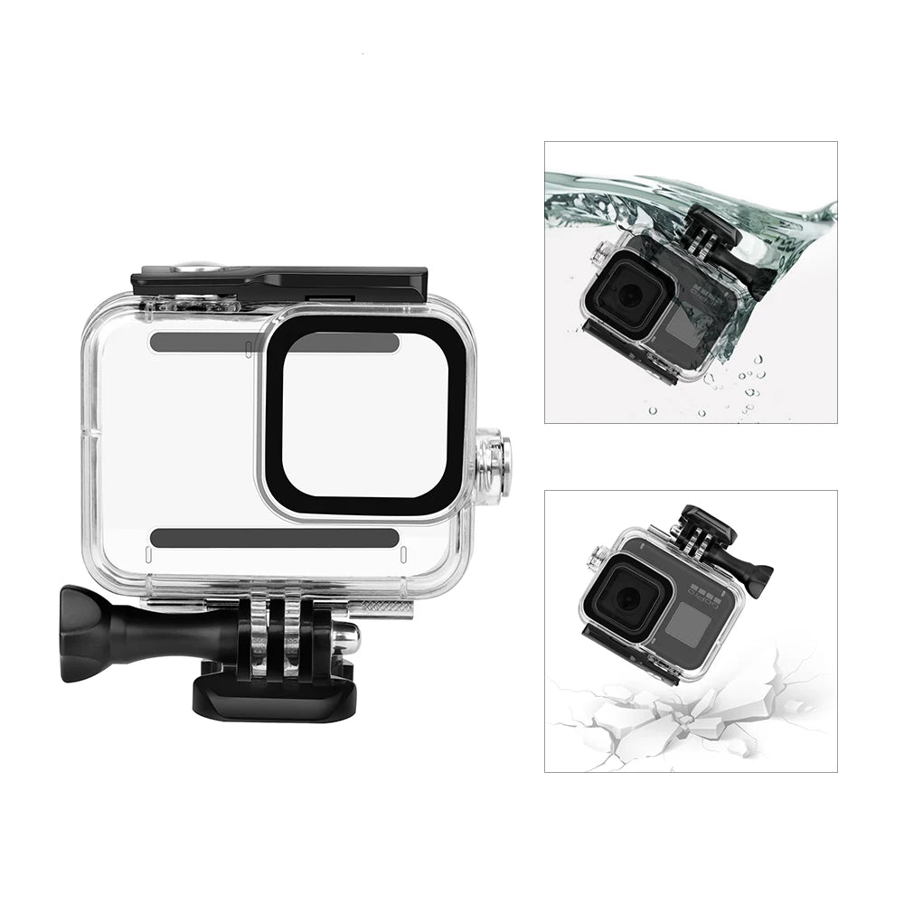 For Gopro 8 Waterproof Housing Case Diving 60M Cover Protective Shell Underwater Box For Go pro Hero 8 Black Camera Accessories
