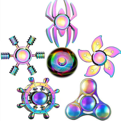 New Metal Fidget Spinner Toys AntiStress Alloy Finger Gyro R188 Fingertip Adult Hand Toy 60-65mm Fidget Spinner