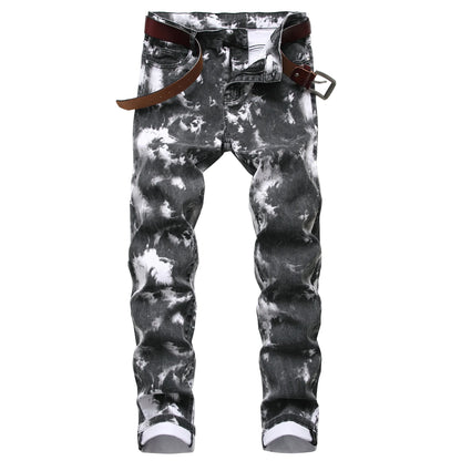 Slim Fit Hip Hop Men's Jeans - Casual High-Quality Denim Motorcycle Pants