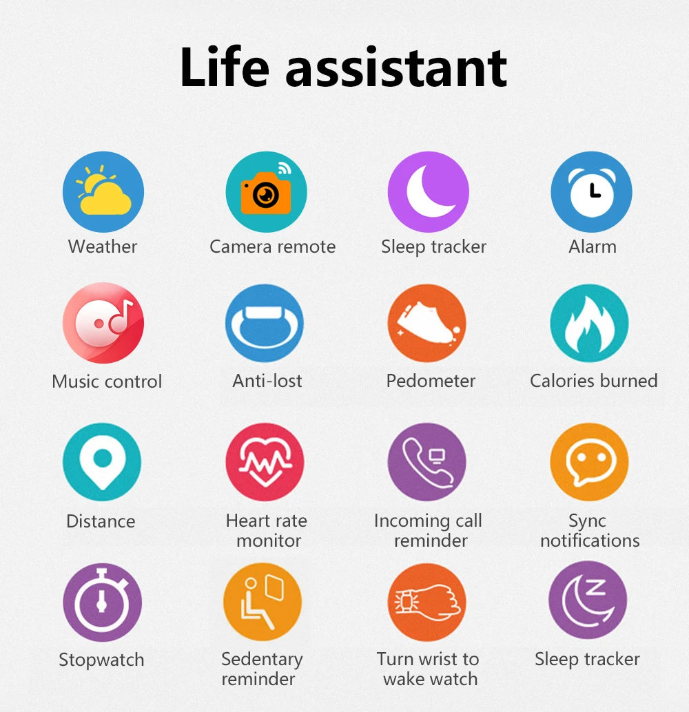 2025 New Smart Watch Bluetooth Call Music Heart Rate Blood Pressure Monitor Smartwatch for Women Men Holiday Gifts