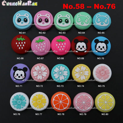 Pink Sakura Cherry blossom Flower Thumb Stick Grip Cap Joystick Cover For Nintend Switch Joy-con / Switch lite Controller