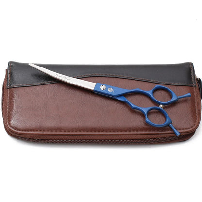 Purple Dragon 6.5" 7" Japan 440C Dog Grooming Scissors Straight Shears Chunker Shars Up/Down Curved Scissors Pet Scissors Z4009