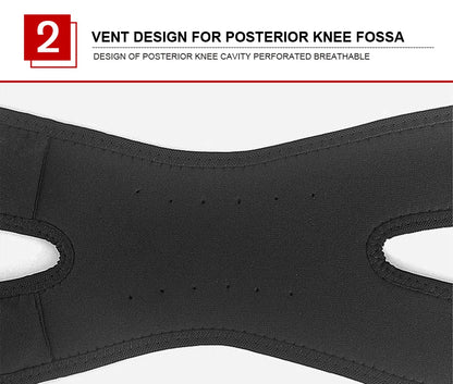 AOLIKES 1PCS Pressurized Knee Wrap Sleeve Support Bandage Pad Elastic Braces Knee Hole Kneepad Safety Basketball Tennis Cycling