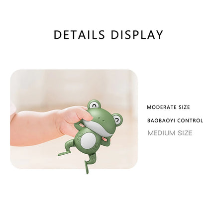 1PCS New Cute Baby Bath Toys For Children New Baby Bath Swimming Bath Toy Cute Frogs Clockwork Bath Toy infantil